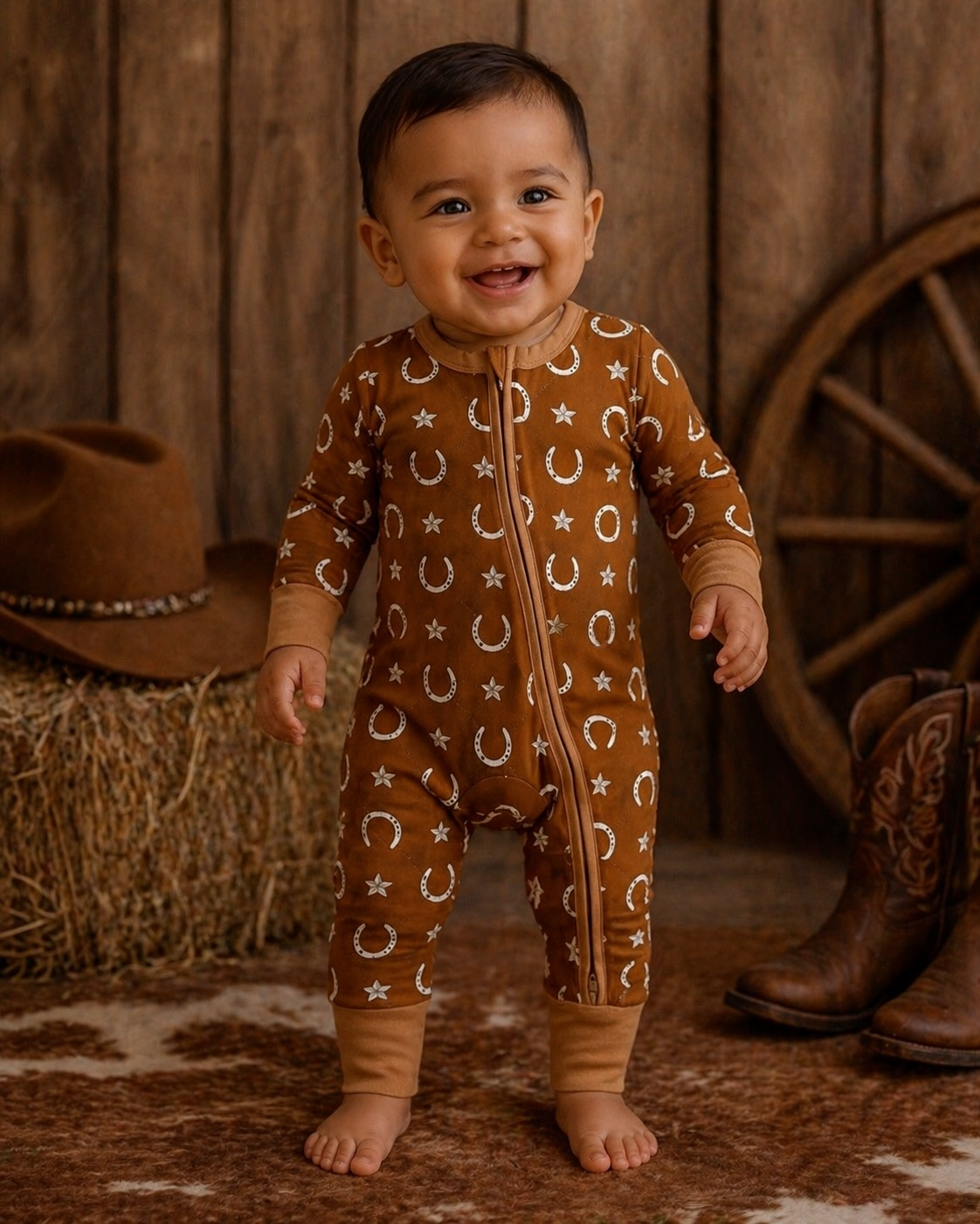 Rusty Horseshoe Romper
