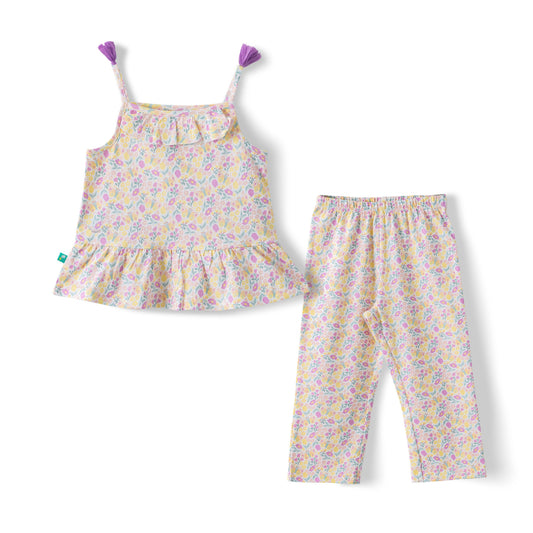 Peplum Top & Matching Pants Set