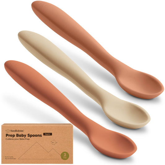 3-Pack Prep Silicone Baby Spoons