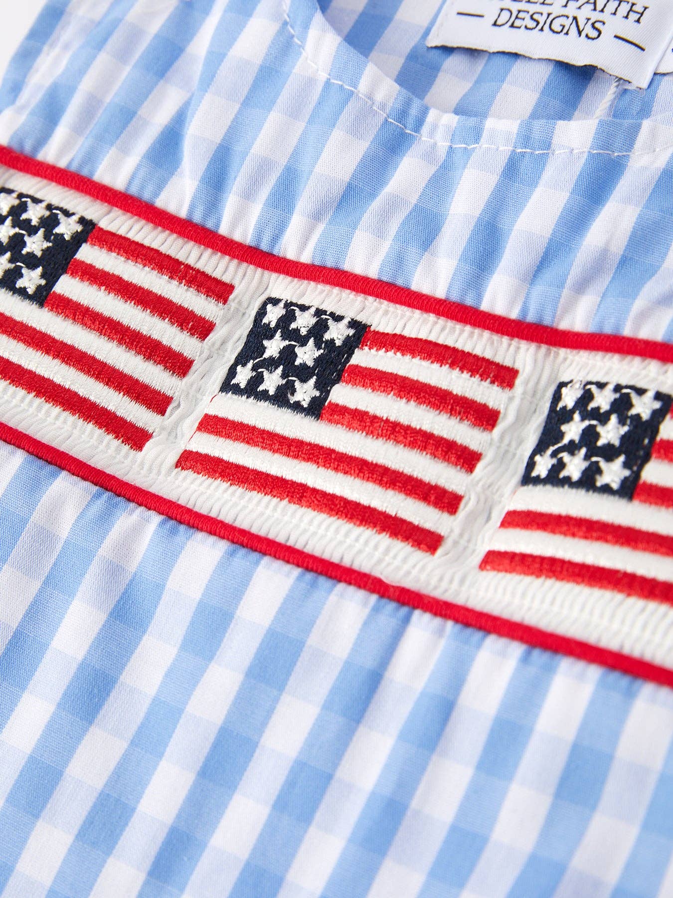Flag Embroidery Boys Romper