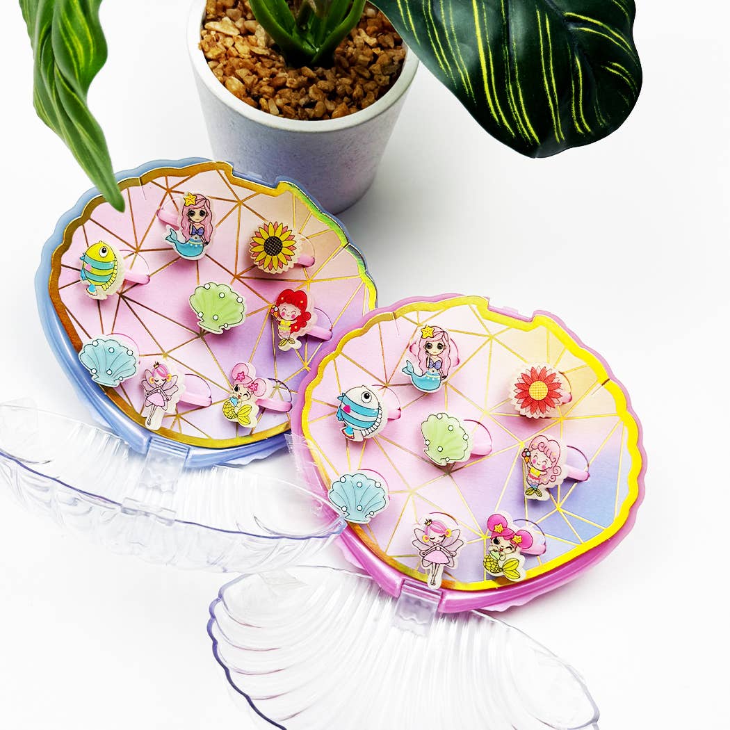 Girl Rings Toy in Shell Case