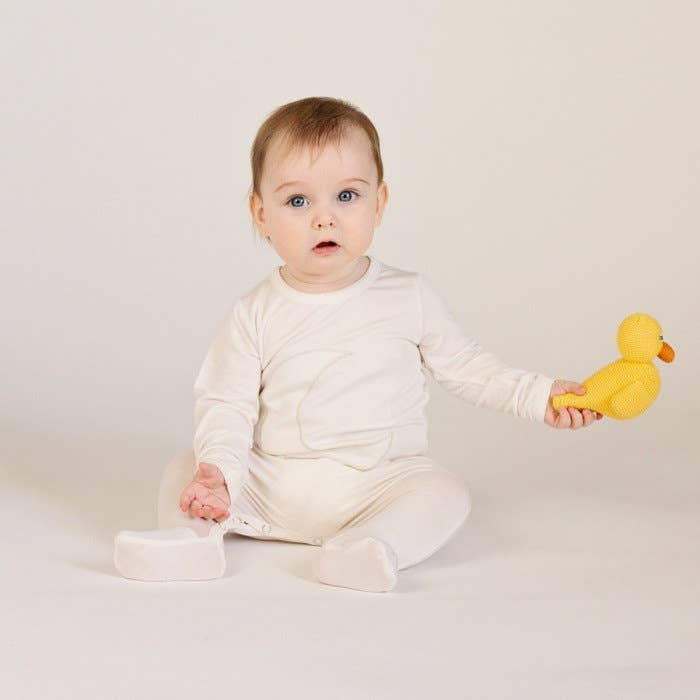 Handmade Baby Rattle Duck Toy