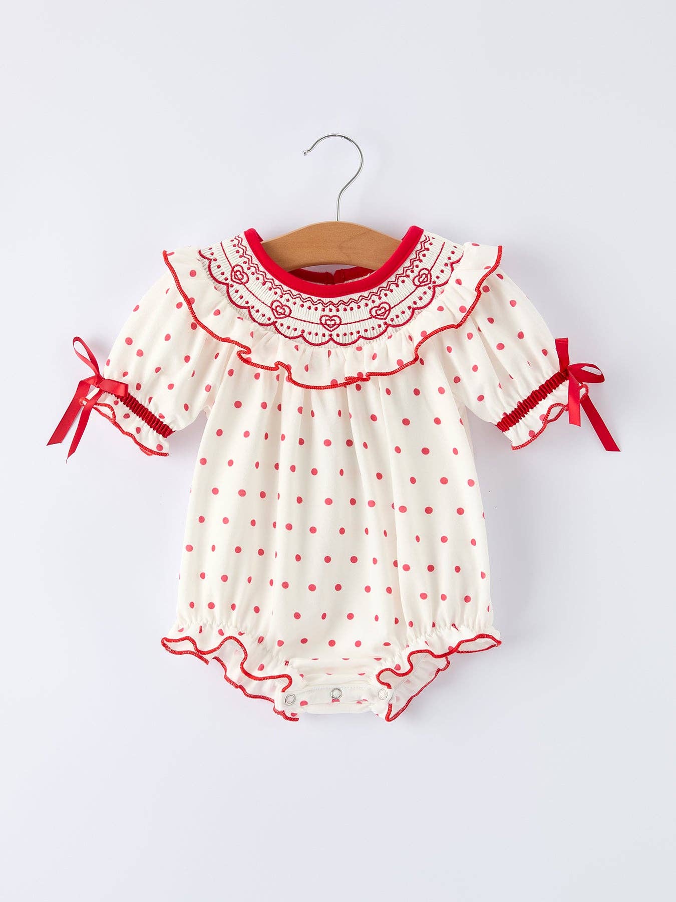 Polka Dot Baby Girls Romper