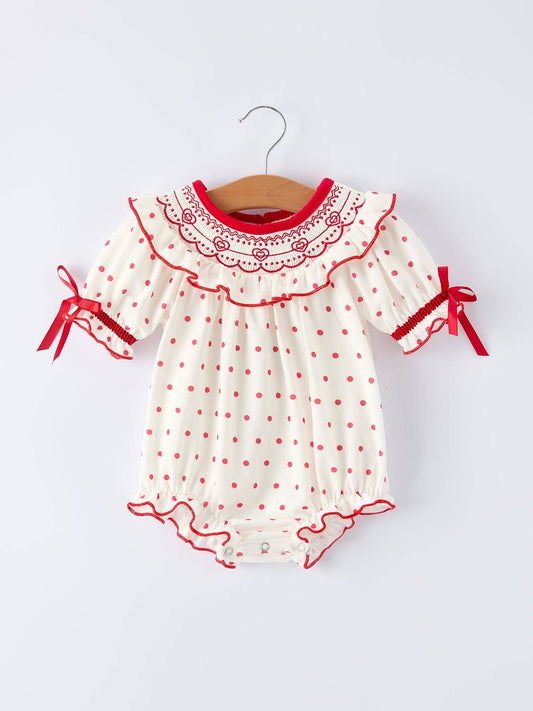 Polka Dot Baby Girls Romper