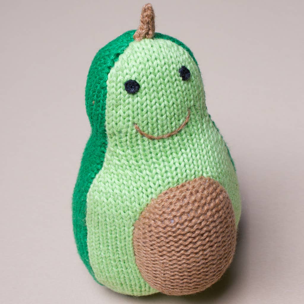 Handmade Organic Avocado Rattle
