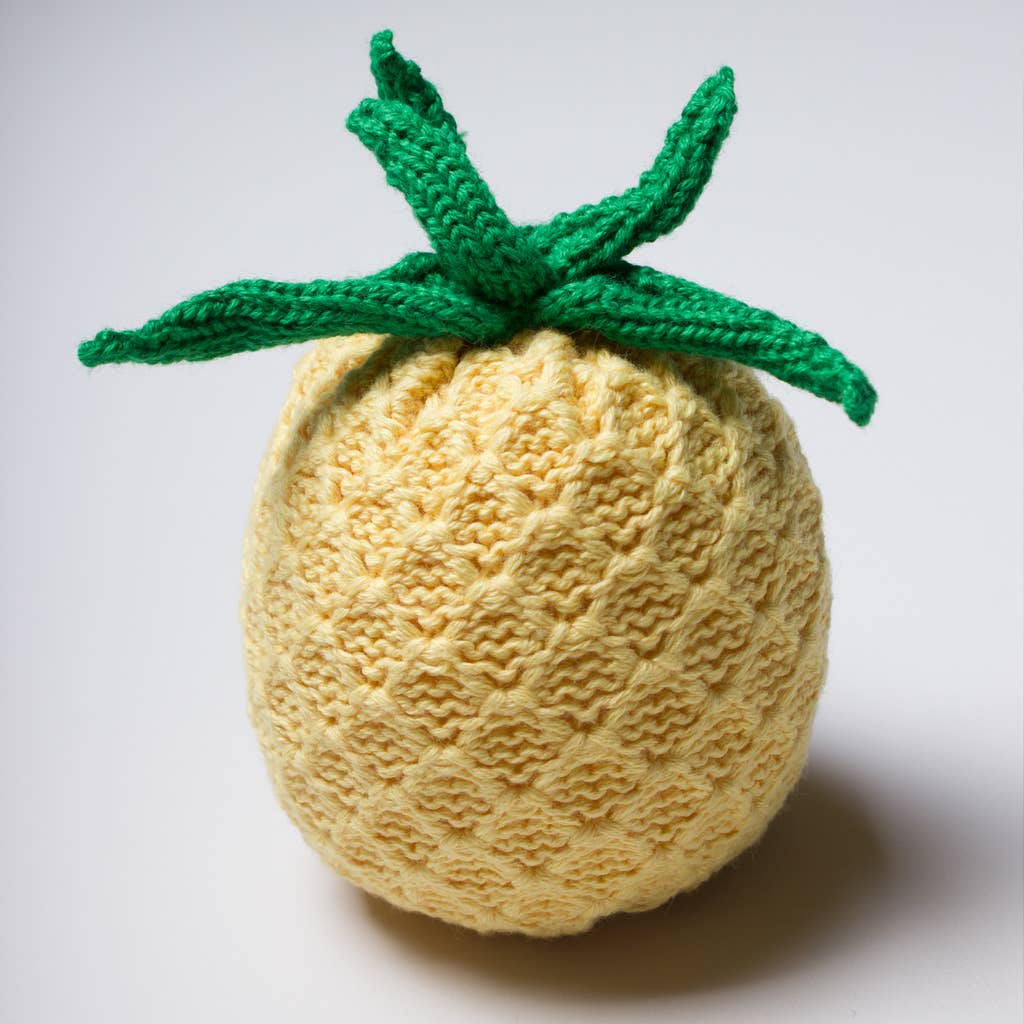 Organic Baby Toy - Pineapple Rattle (Handmade)