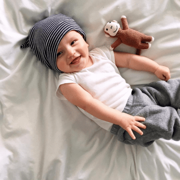 Handmade Organic Monkey Rattle