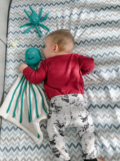 Baby Rattle Toy - Octopus Rattle (Turquoise)