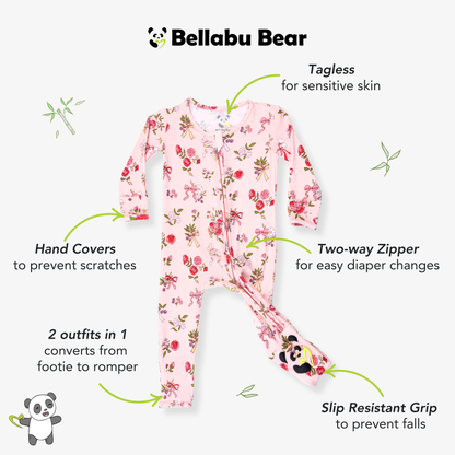 Bows & Blooms Footie