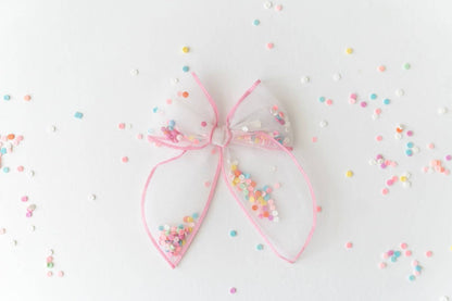Mesh Shaker Bow - Confetti Pop