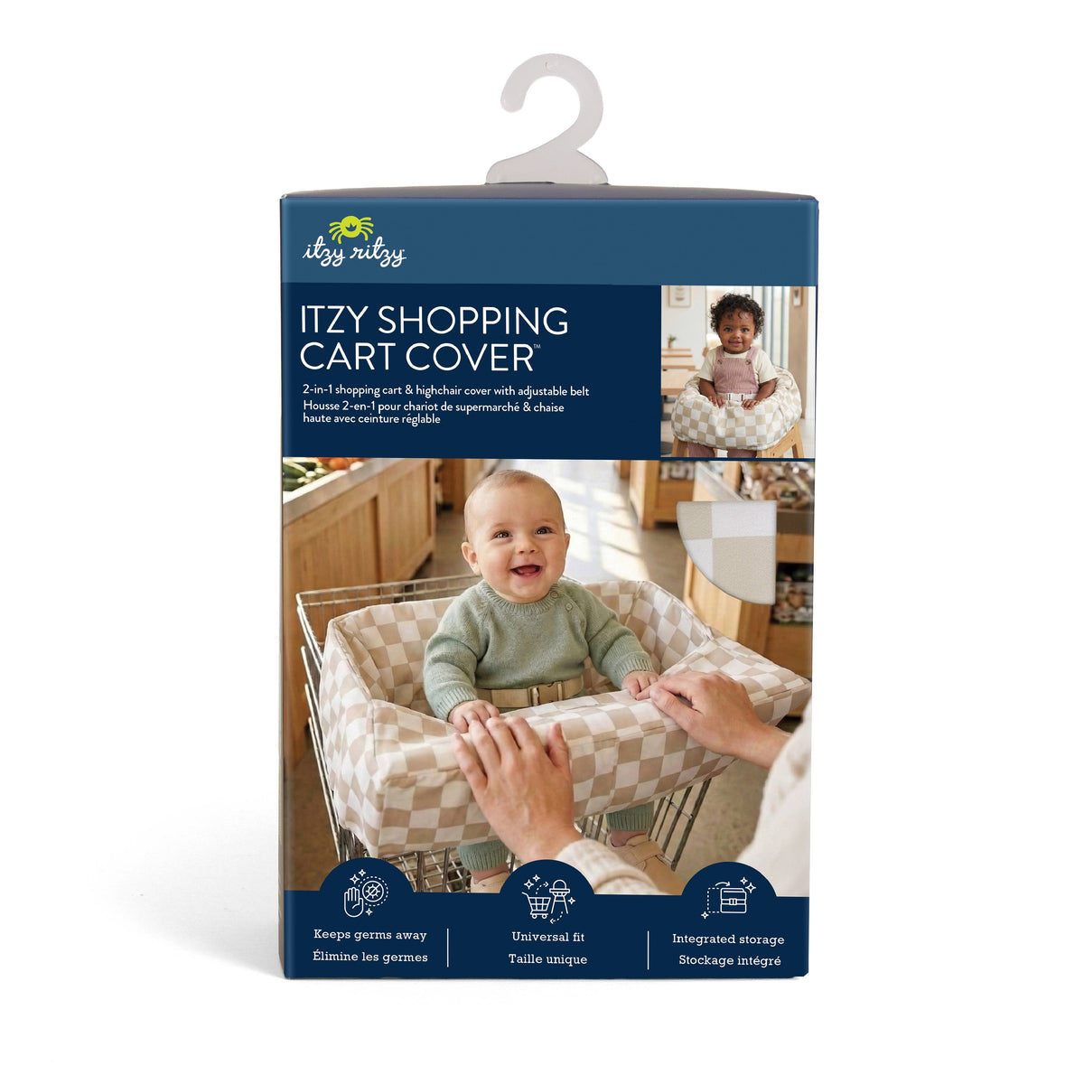 Checkerboard Itzy Shopping Cart Cover™