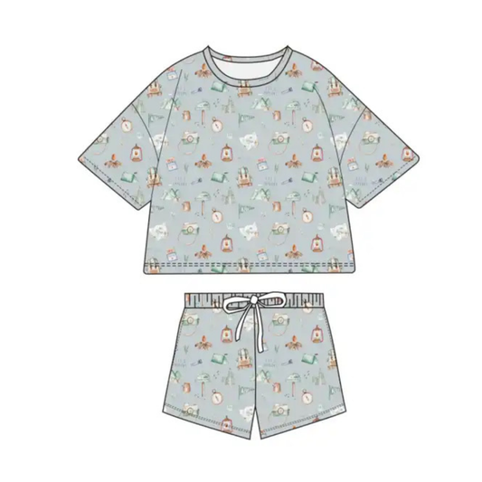 Camping Tee & Shorts Set