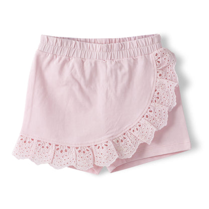 Puff Sleeves & Ruffle Skort Set