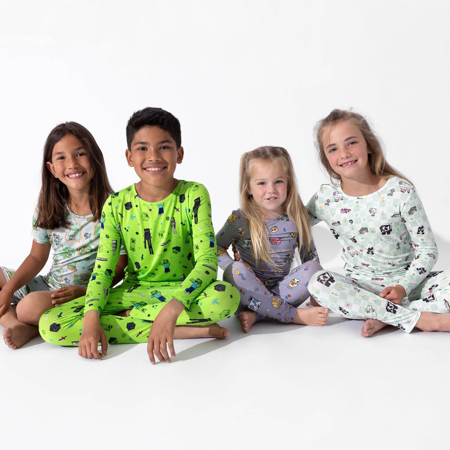 Minecraft Overworld Dreams Bamboo Kids Pajama Short Set