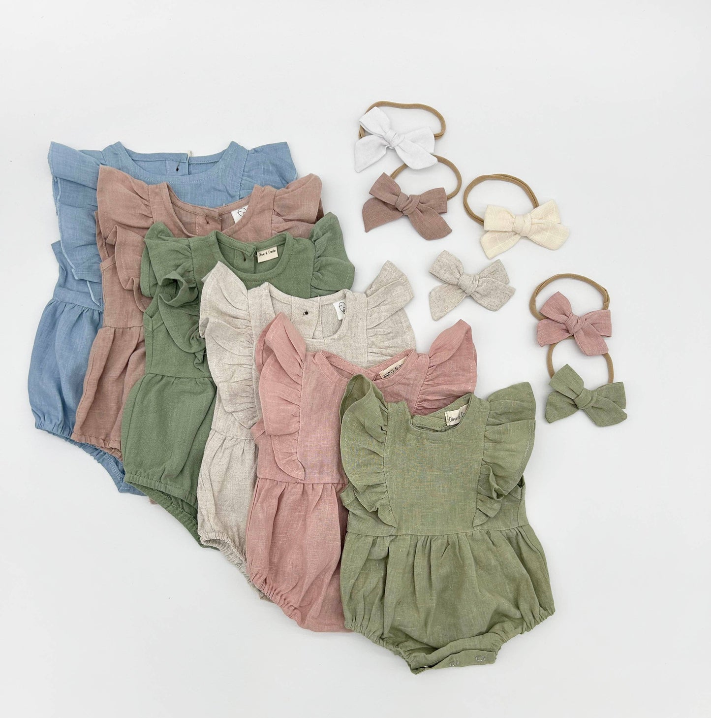 Gabriella Sleeveless Romper 3pc Set