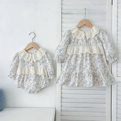 Vintage Floral Lace Outfit