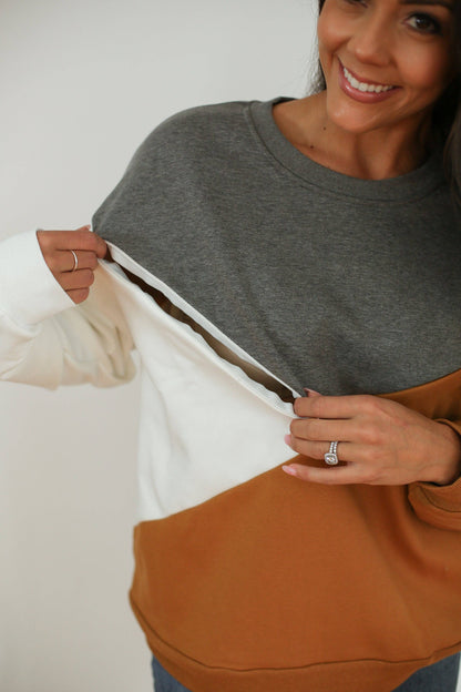 Zip Breastfeeding Sweatshirt