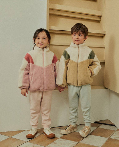 Color Block Fleece Jacket