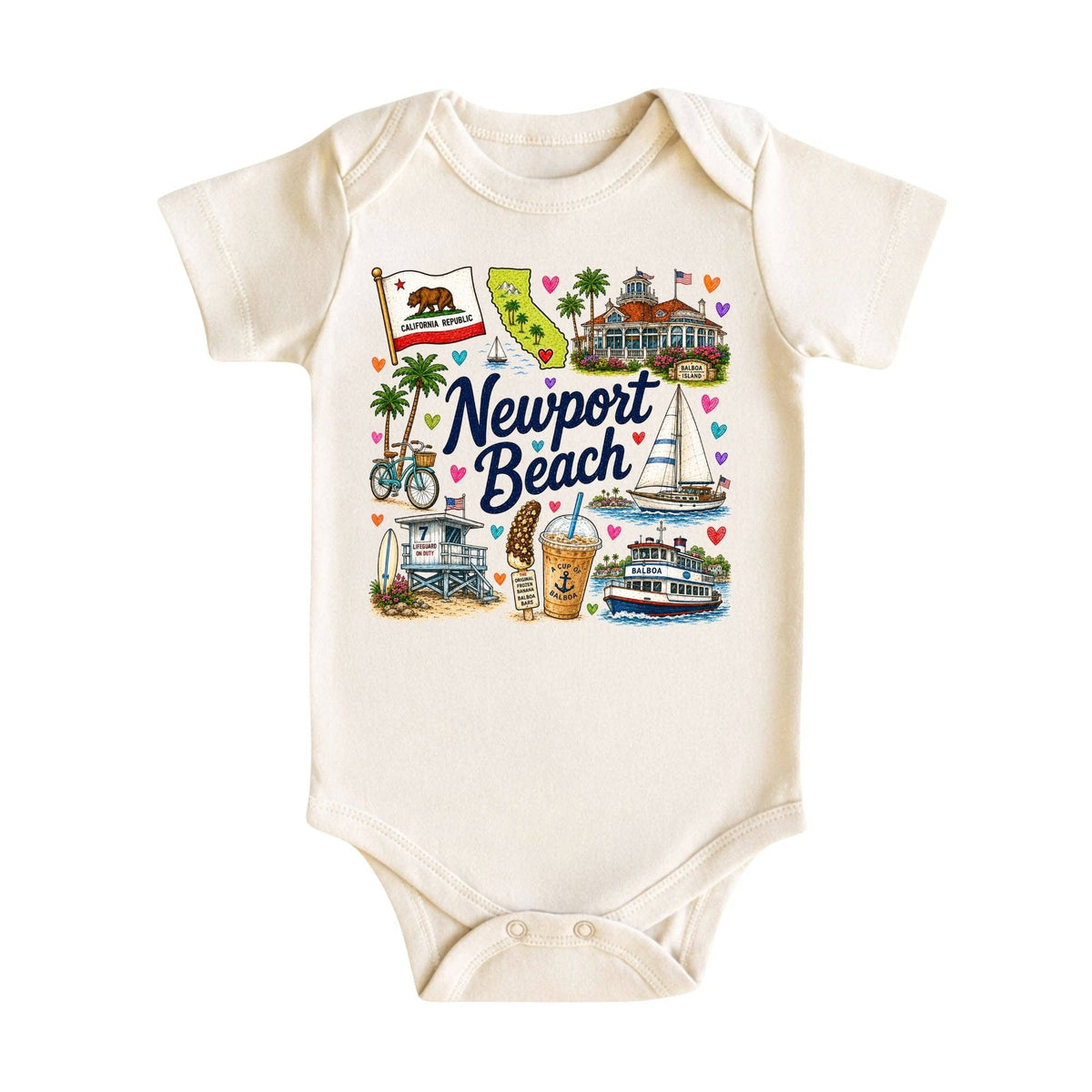 Newport Beach CA Bodysuit or T-shirt