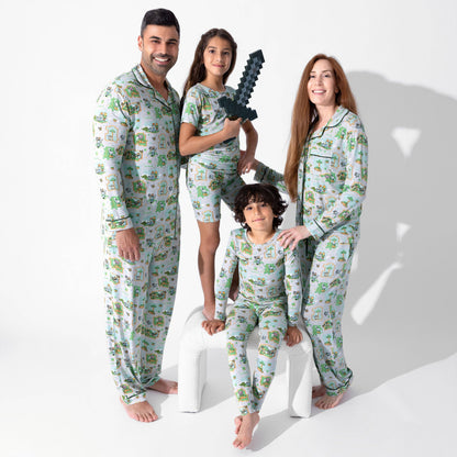 Minecraft Overworld Dreams Bamboo Kids Pajama Short Set