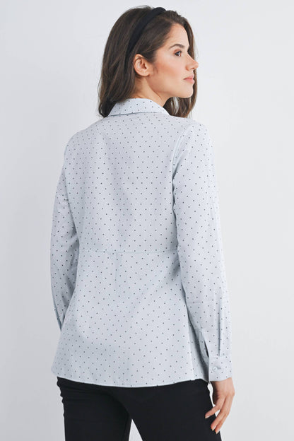 Polka Dot Maternity Top