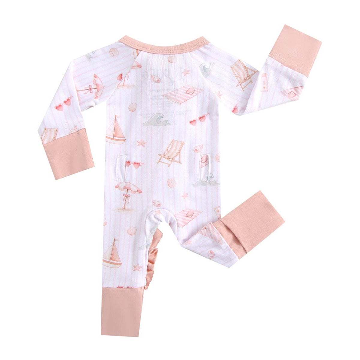 Beach Baby Ruffled Pjs