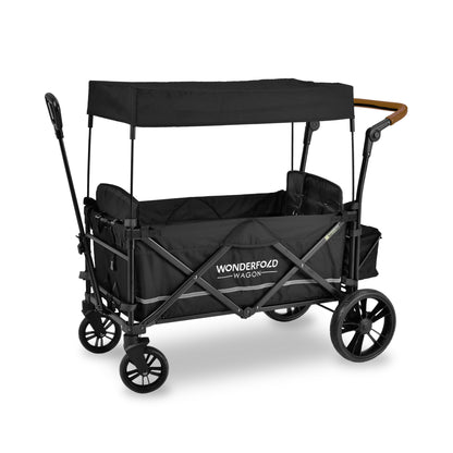 Wonderfold X2 Recline Double Stroller Wagon - Black