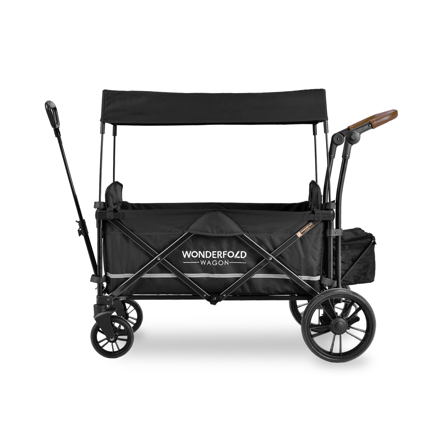 Wonderfold X2 Recline Double Stroller Wagon - Black