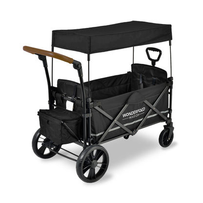 Wonderfold X2 Recline Double Stroller Wagon - Black
