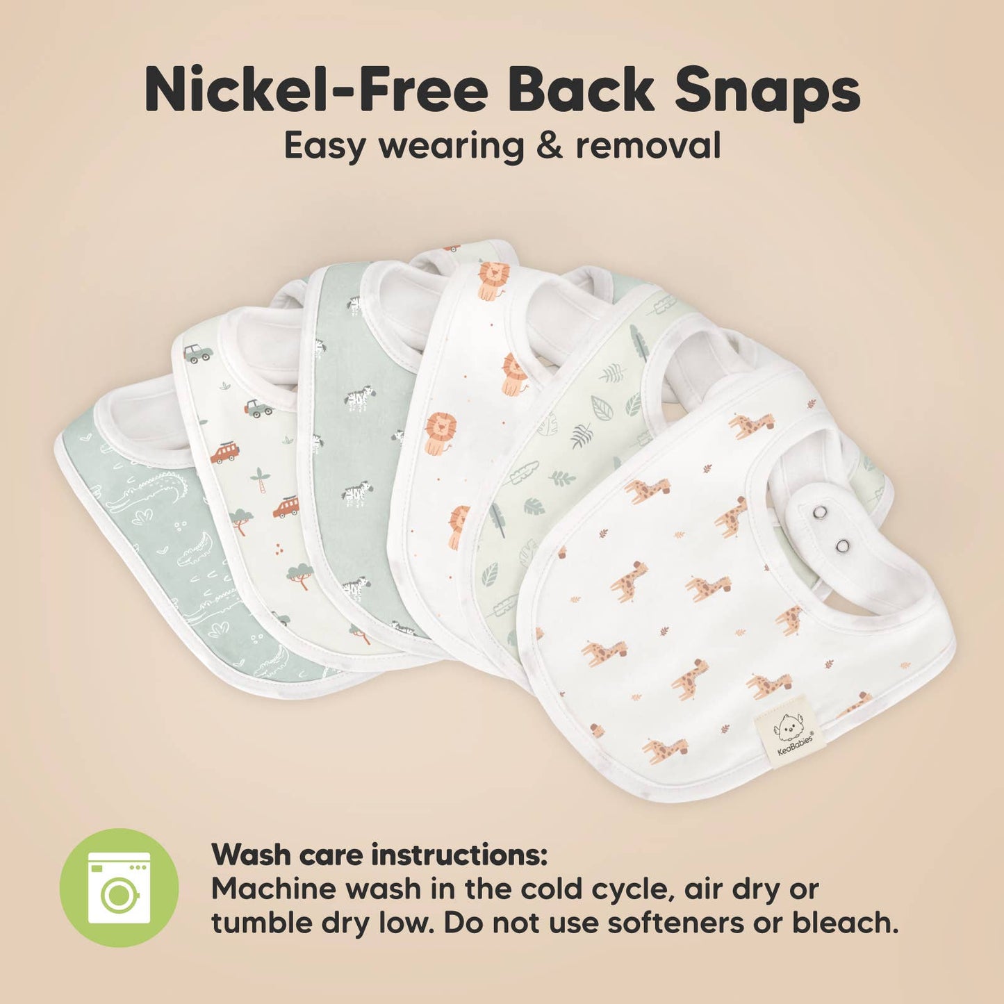 8-pack Urban Drool Bibs Wilderness