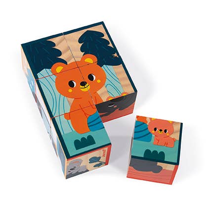6 ANIMAL WOODEN BLOCKS