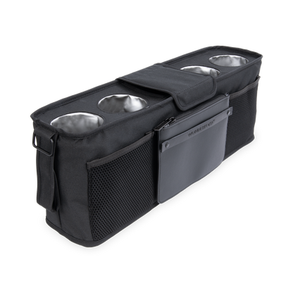 Parent Console with 4 Cupholders - Black