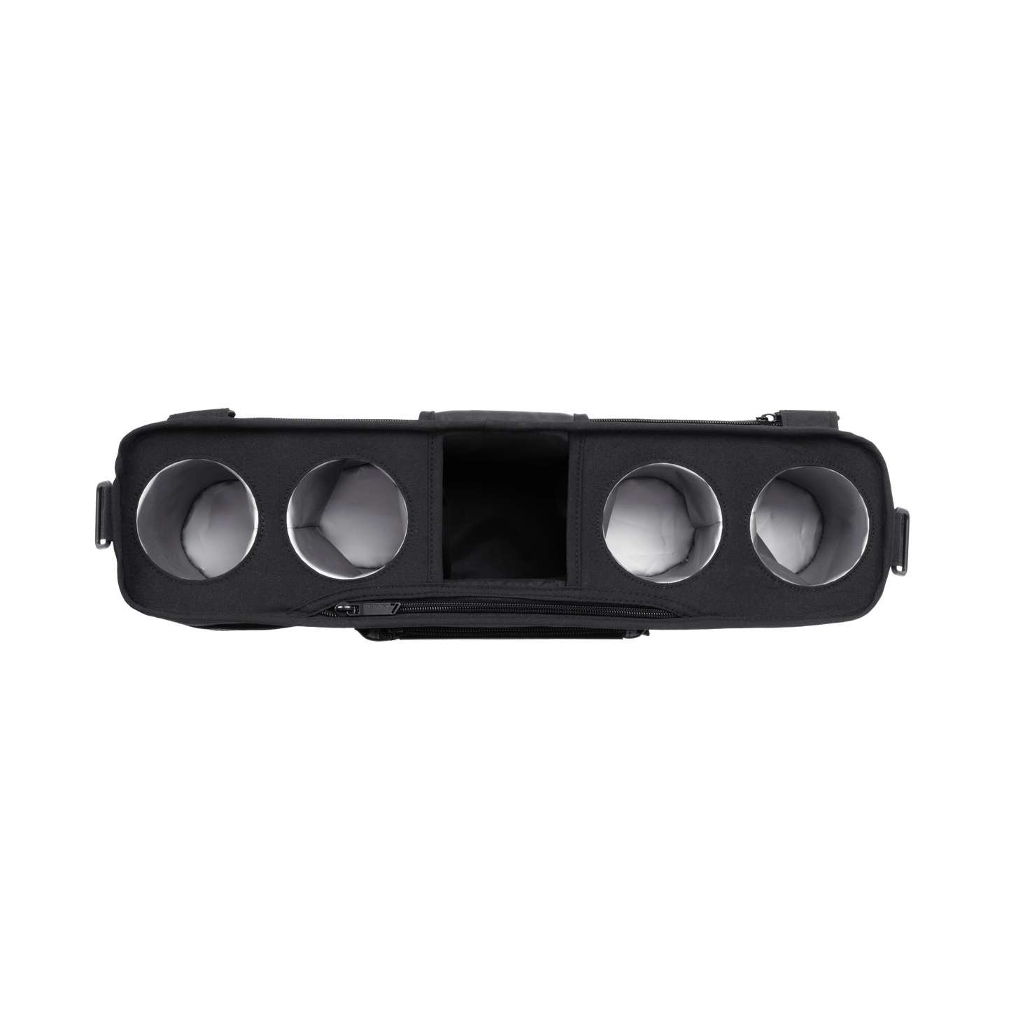 Parent Console with 4 Cupholders - Black