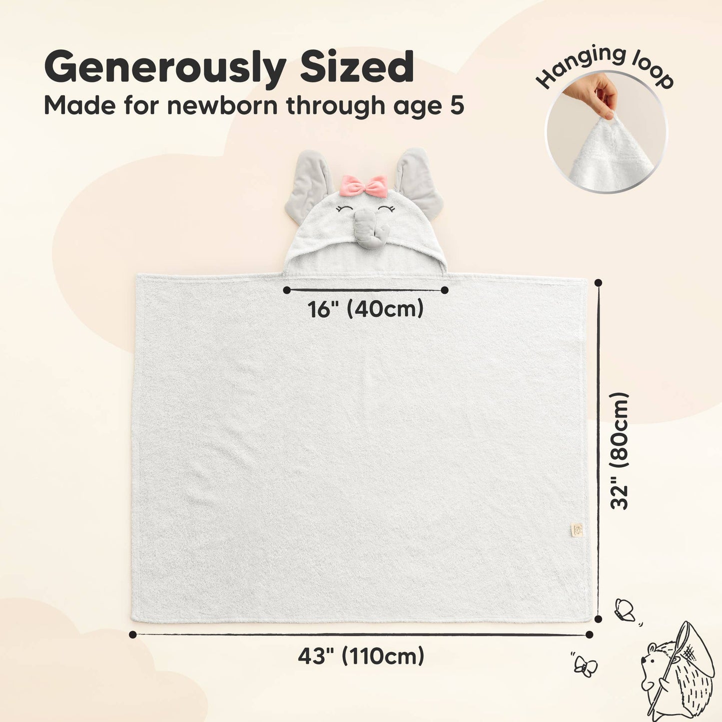 Playpals Hooded Baby Towels