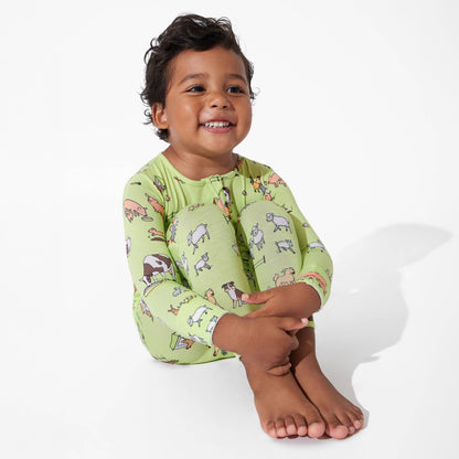 Farm Animals Convertible Footie