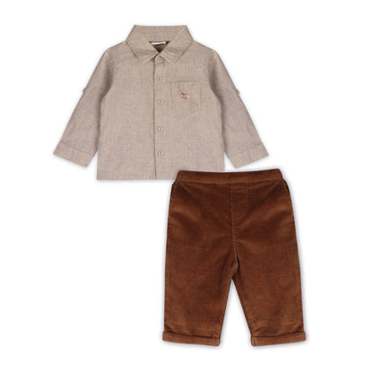 Positano Linen Shirt & Corduroy Pants