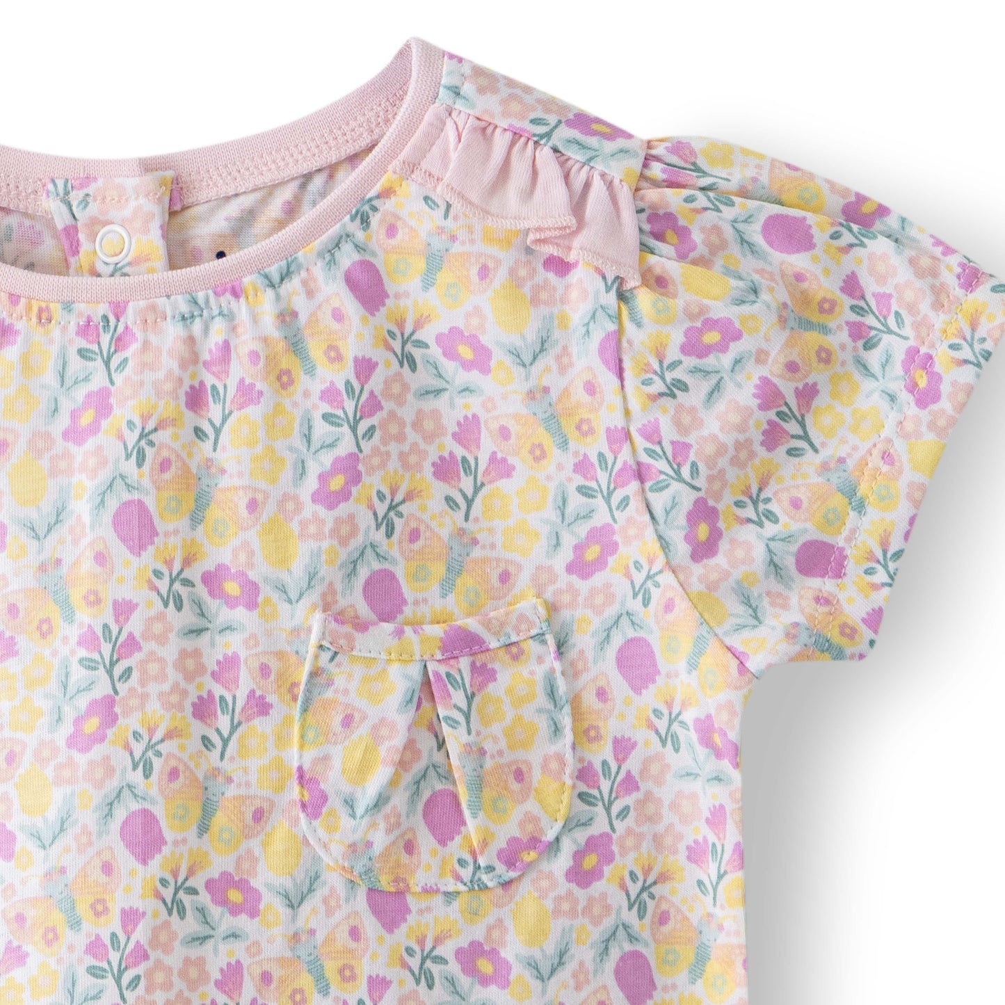 Puff Sleeves & Ruffle Skort Set