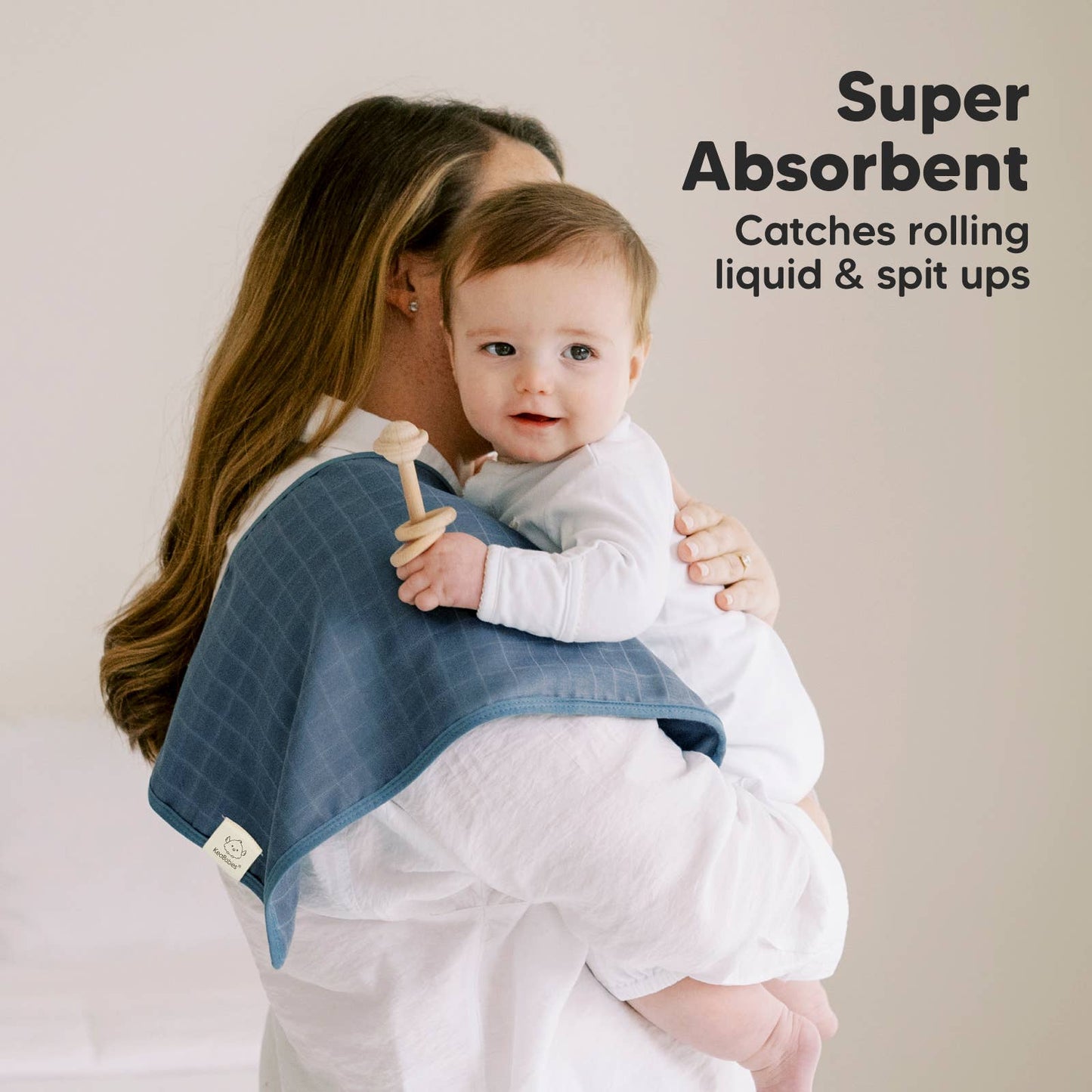 5pk Lumi Muslin Burp Cloths Corals