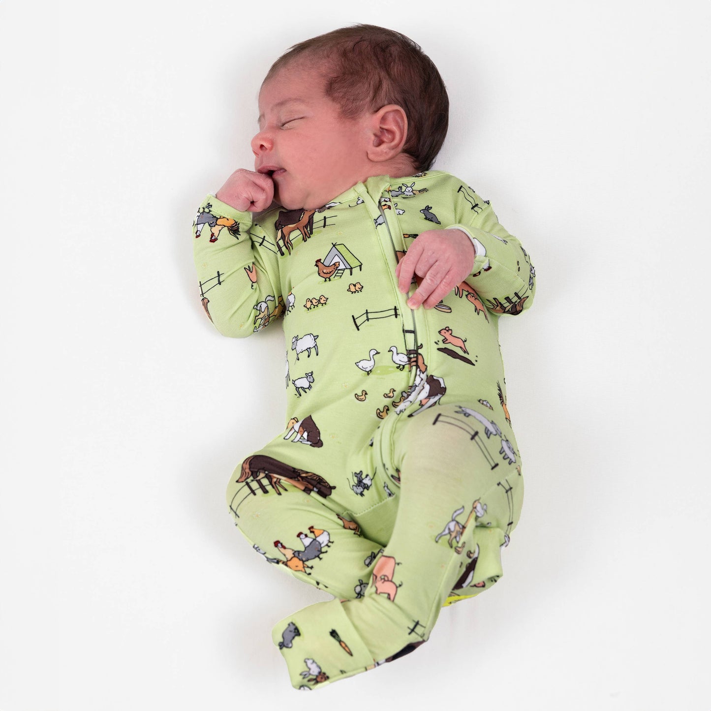 Farm Animals Convertible Footie