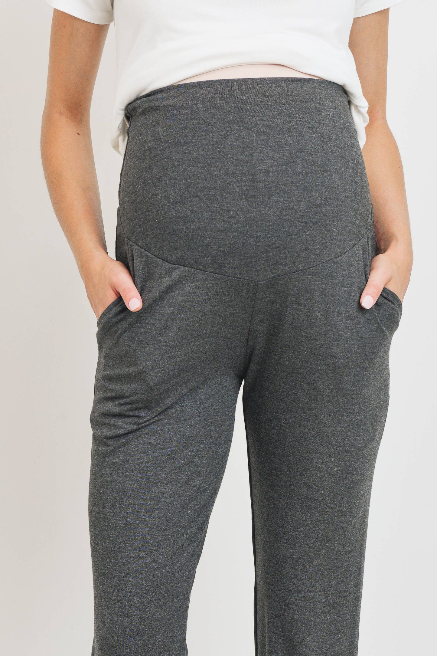 Full Panel Maternity Knit Jogger Pants