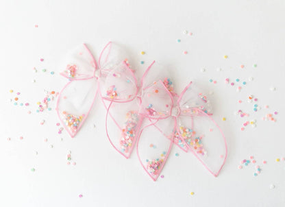 Mesh Shaker Bow - Confetti Pop