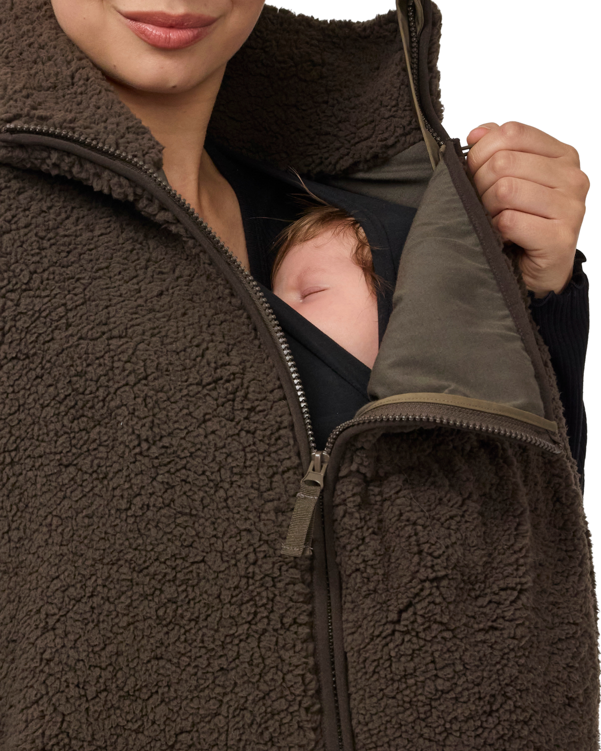 Sherpa Maternity Vest with Baby Carrier Insert