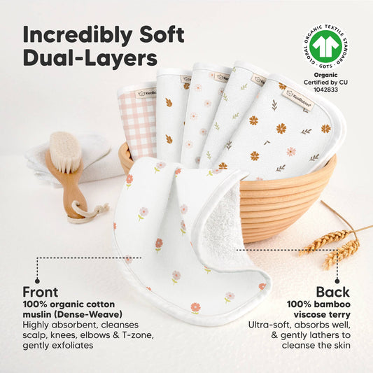 6-Pack Organic Cami Baby Washcloths