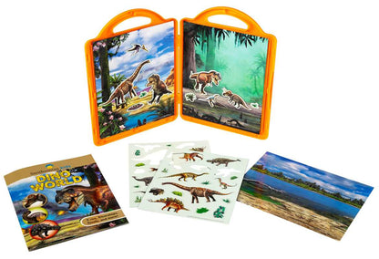 DinoWorld Book and Magnetic Play Set