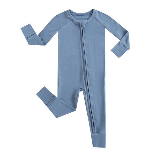 Midnight Blue Zippered Romper