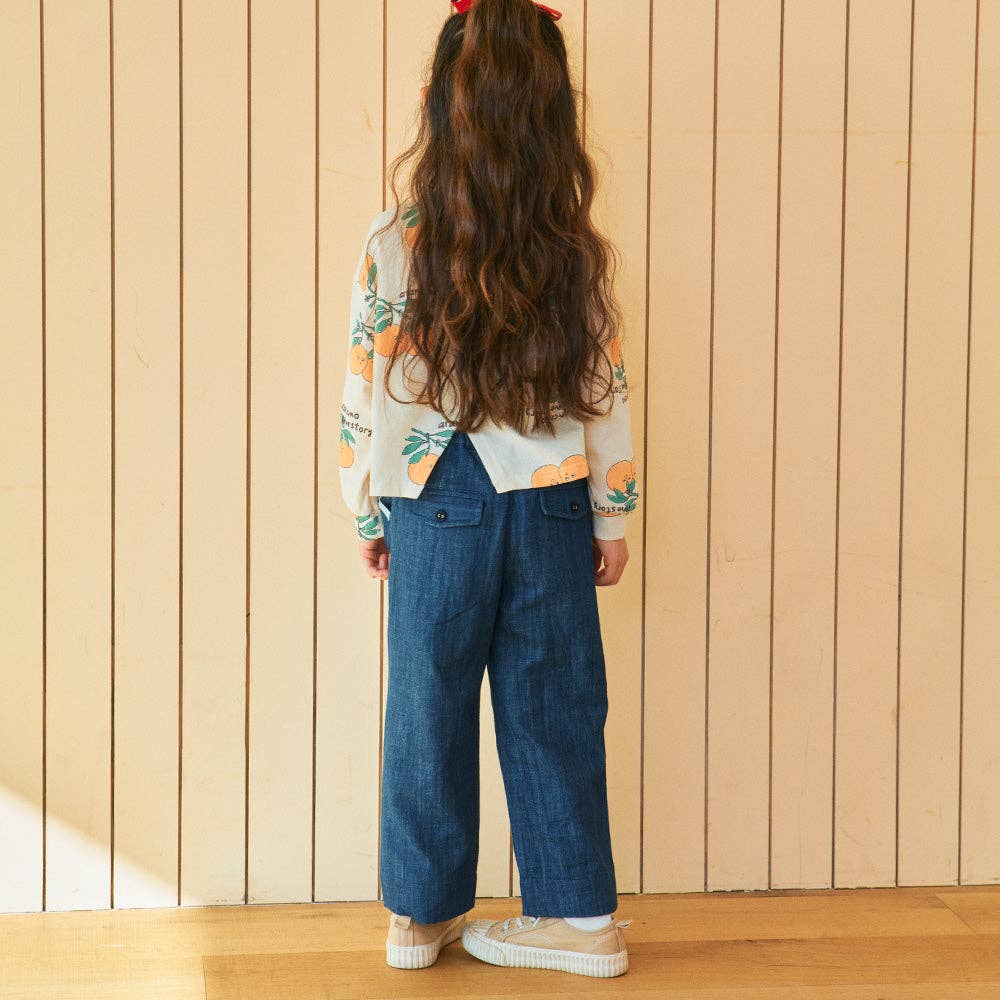 Wide Leg Denim Pants