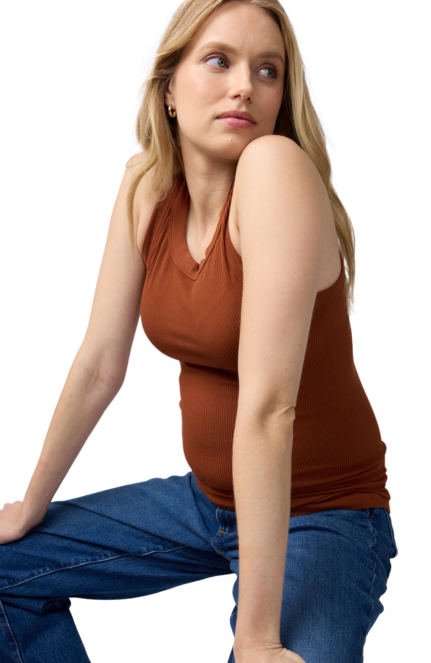 Maternity Seamless Rib Tank
