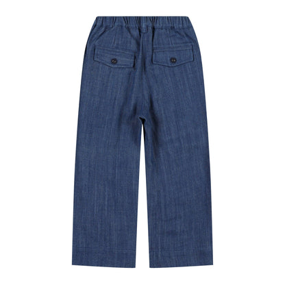 Wide Leg Denim Pants