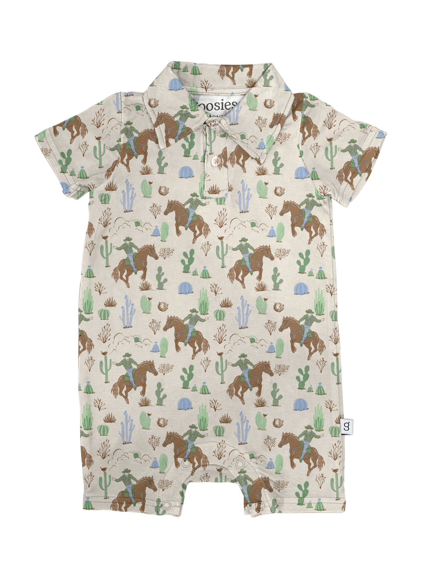 Polo Romper -Saddle Up, Cowboy!
