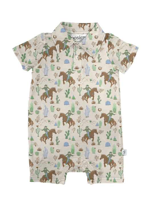 Polo Romper -Saddle Up, Cowboy!